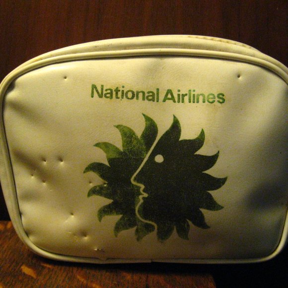 National Airlines Vintage Amenity Kit Toiletry Bag - Picture 5 of 9